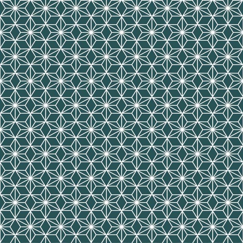 Papel de Parede Adesivo Geométrico Azul e Branco N04103 - Papel na Parede