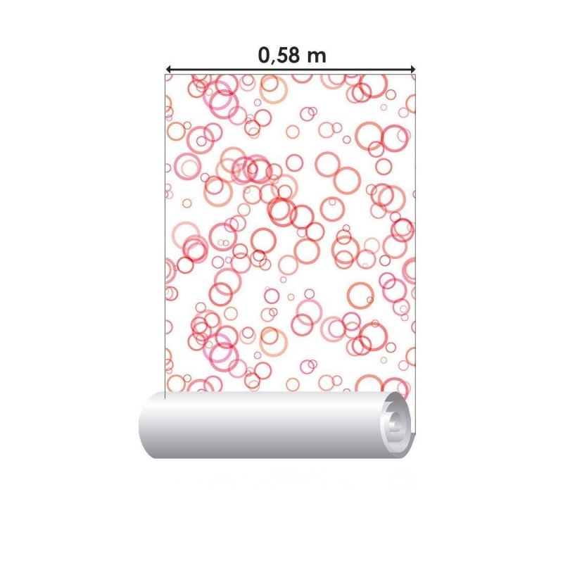 Papel de Parede Adesivo Geométrico Bolhas N013187 - Papel na Parede