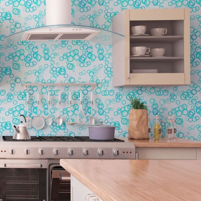 Papel de Parede Adesivo Geométrico Bolhas N013190 - Papel na Parede