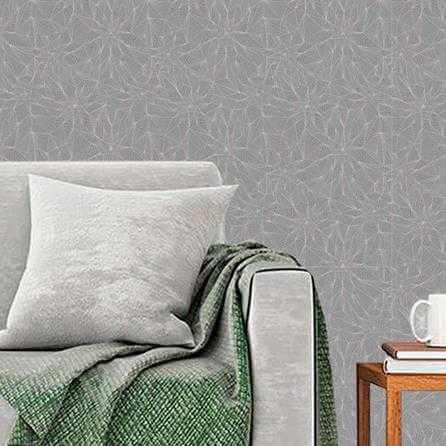 Papel de Parede Adesivo Geométrico Branco Cinza 119438848 - Papel na Parede
