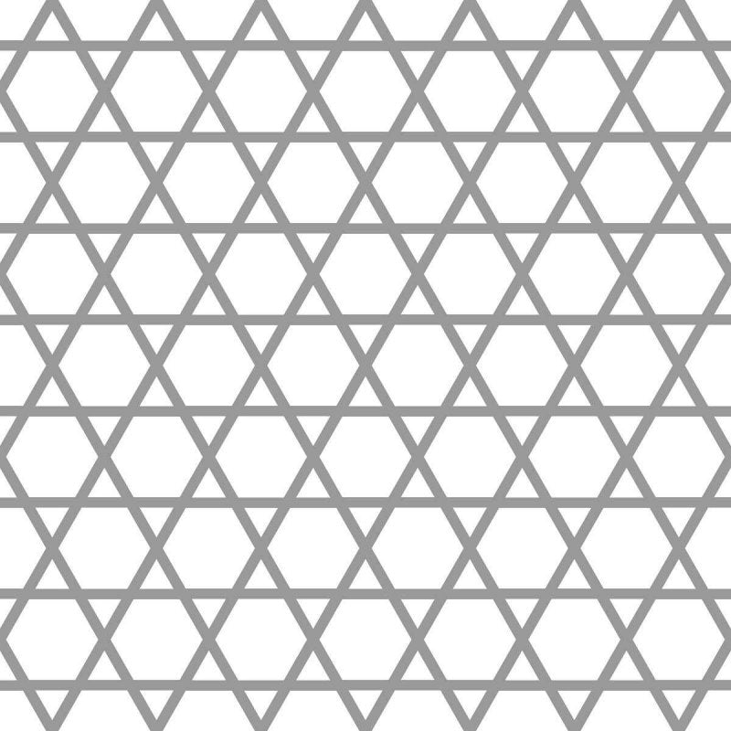Papel de Parede Adesivo Geométrico Branco e Cinza N05260 - Papel na Parede