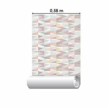 Papel de Parede Adesivo Geométrico Colorido 111432206 - Papel na Parede