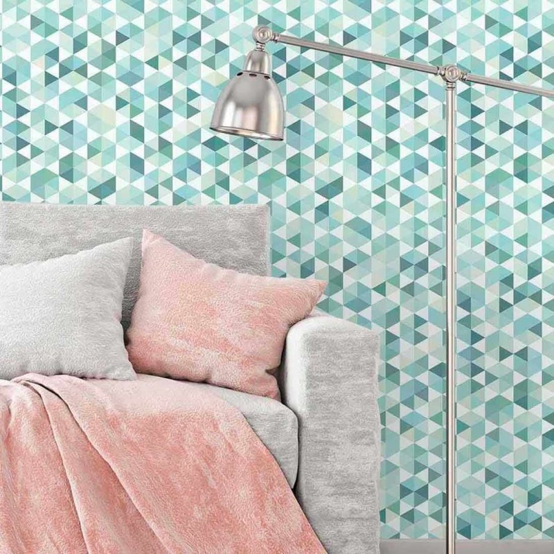 Papel de Parede Adesivo Geométrico Colorido 182594102 - Papel na Parede