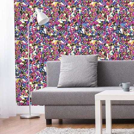 Papel de Parede Adesivo Geométrico Colorido 94297516 - Papel na Parede