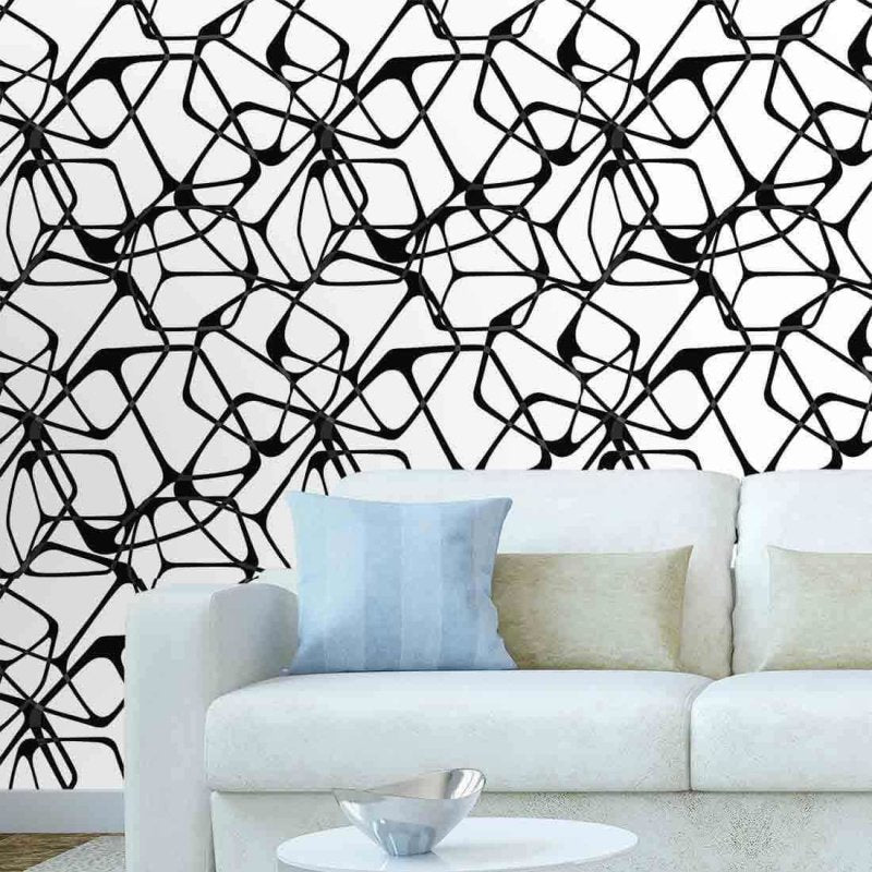 Papel de Parede Adesivo Geométrico Cubos 242 - Papel na Parede
