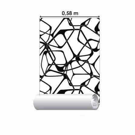 Papel de Parede Adesivo Geométrico Cubos 242 - Papel na Parede