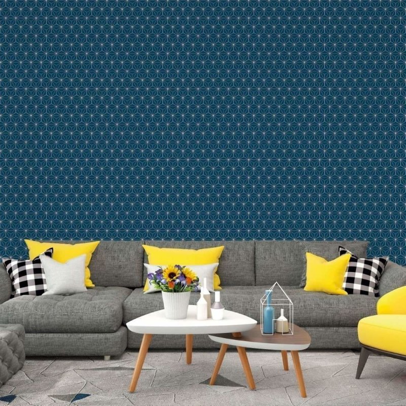 Papel de Parede Adesivo Geométrico Cubos 3D N017106 - Papel na Parede
