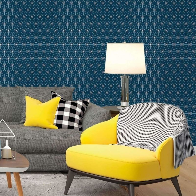 Papel de Parede Adesivo Geométrico Cubos 3D N017106 - Papel na Parede
