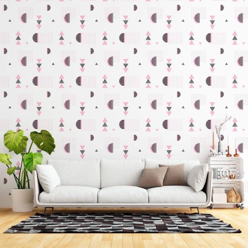 Papel de Parede Adesivo Geométrico Jovem N015085 - Papel na Parede