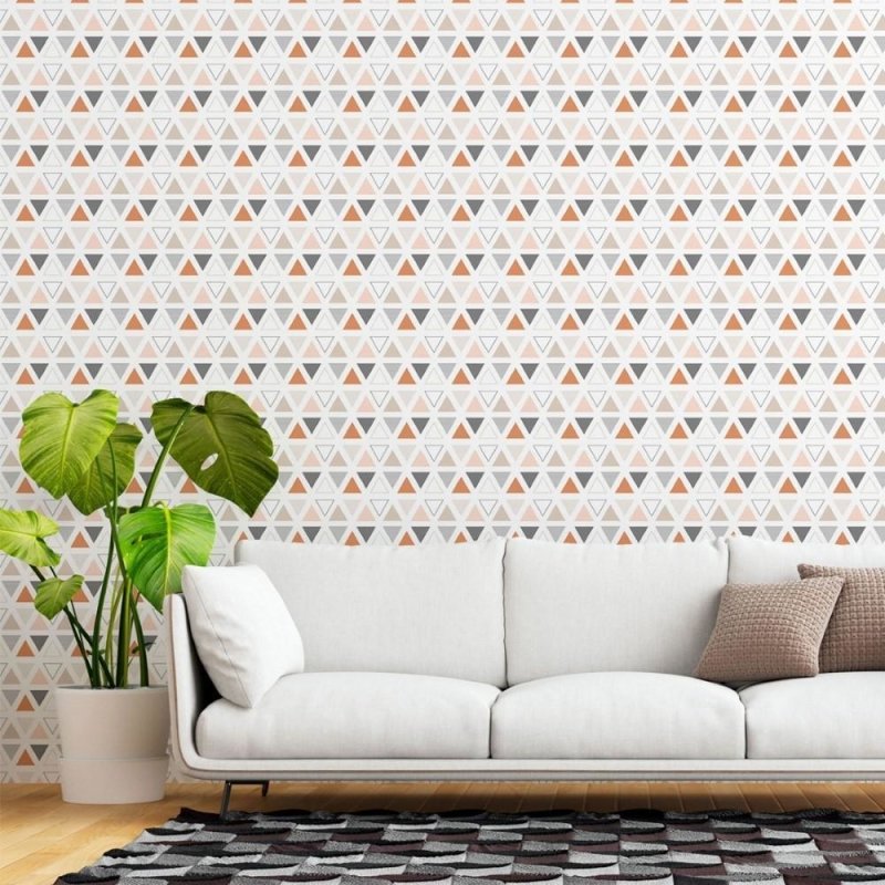 Papel de Parede Adesivo Geométrico Jovem Triangulos N015186 - Papel na Parede