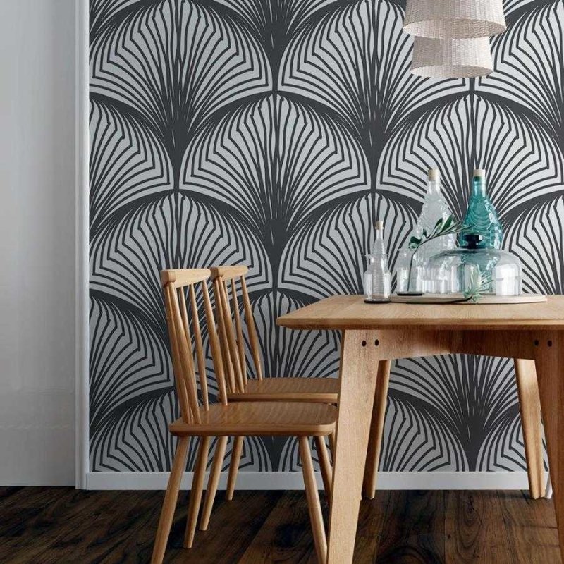 Papel de Parede Adesivo Geométrico Leque N06061 - Papel na Parede