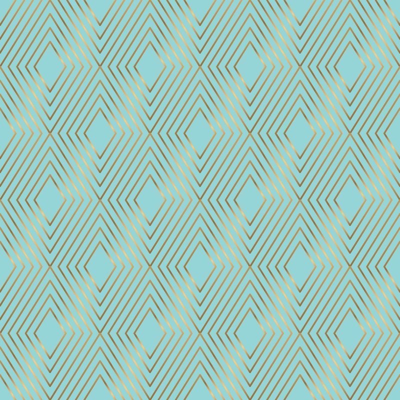 Papel de Parede Adesivo Geométrico Losango Azul N010014 - Papel na Parede