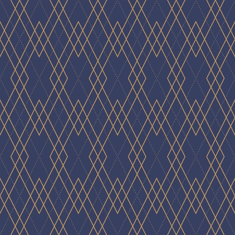 Papel de Parede Adesivo Geométrico Losango Azul N010028 - Papel na Parede