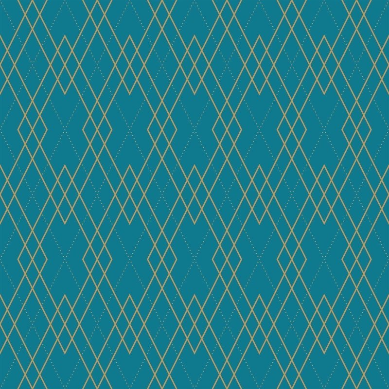 Papel de Parede Adesivo Geométrico Losango Azul N010029 - Papel na Parede