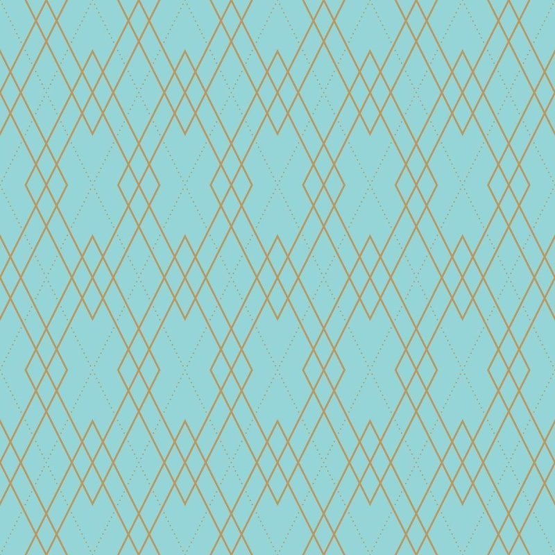 Papel de Parede Adesivo Geométrico Losango Azul N010030 - Papel na Parede