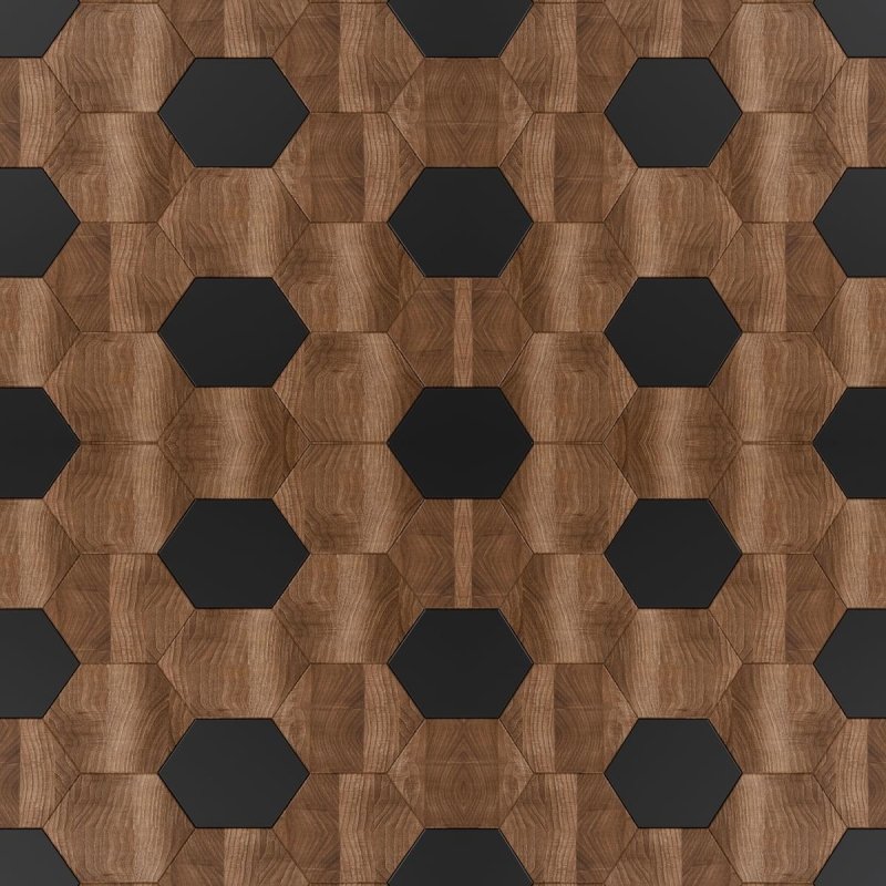 Papel de Parede Adesivo Geométrico Madeira N010055 - Papel na Parede