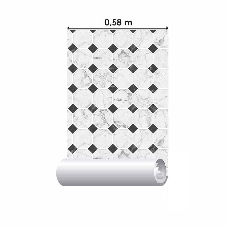 Papel de Parede Adesivo Geométrico Mármore NP011 - Papel na Parede