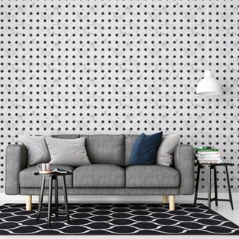 Papel de Parede Adesivo Geométrico Mármore NP011 - Papel na Parede