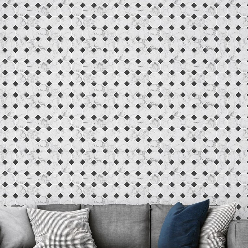 Papel de Parede Adesivo Geométrico Mármore NP011 - Papel na Parede