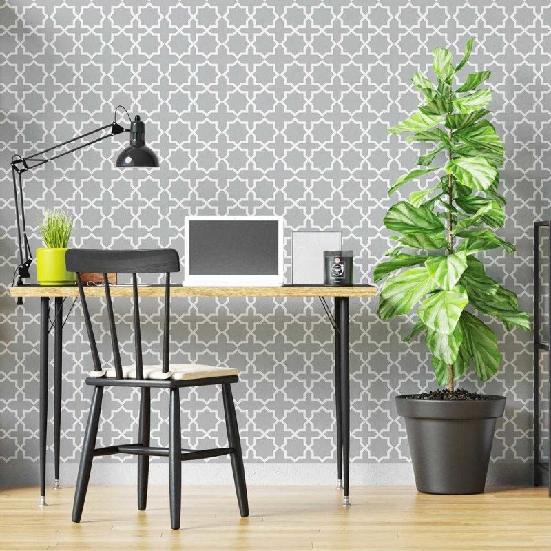 Papel de Parede Adesivo Geométrico Marroquino N04289 - Papel na Parede