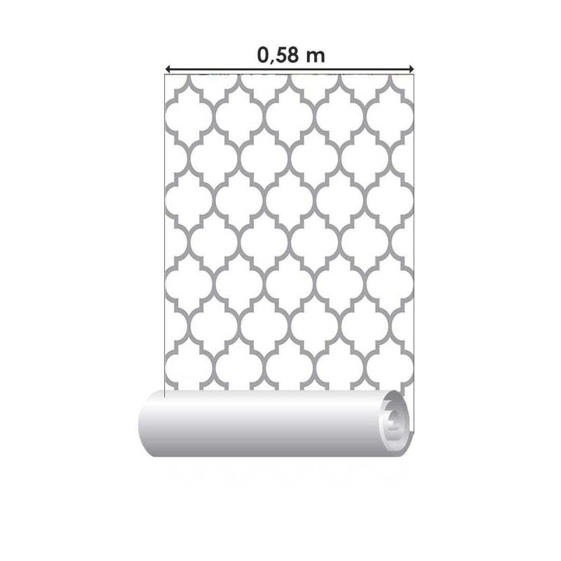 Papel de Parede Adesivo Geométrico Marroquino N05259 - Papel na Parede
