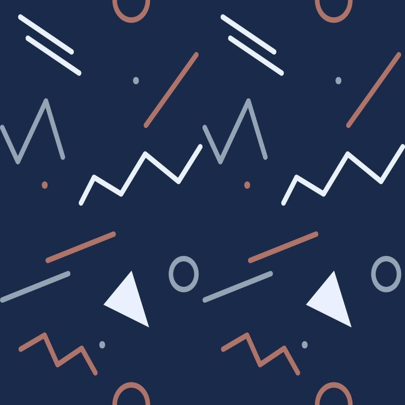 Papel de Parede Adesivo Geométrico Minimalista Azul e Laranja N07094 - Papel na Parede