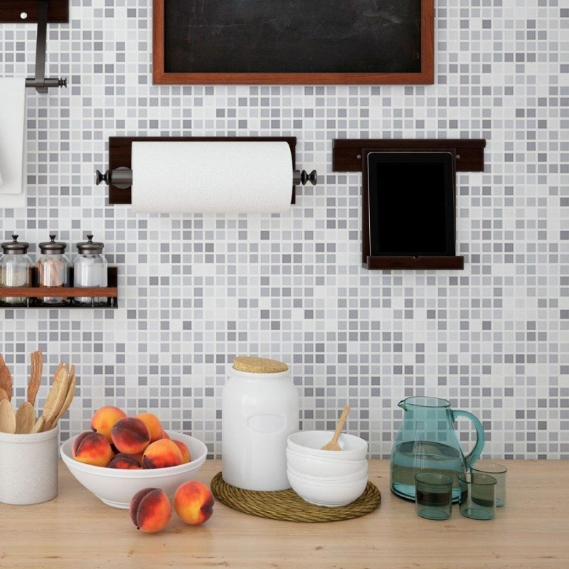 Papel de Parede Adesivo Geométrico Mosaico Pastilhas N013253 - Papel na Parede