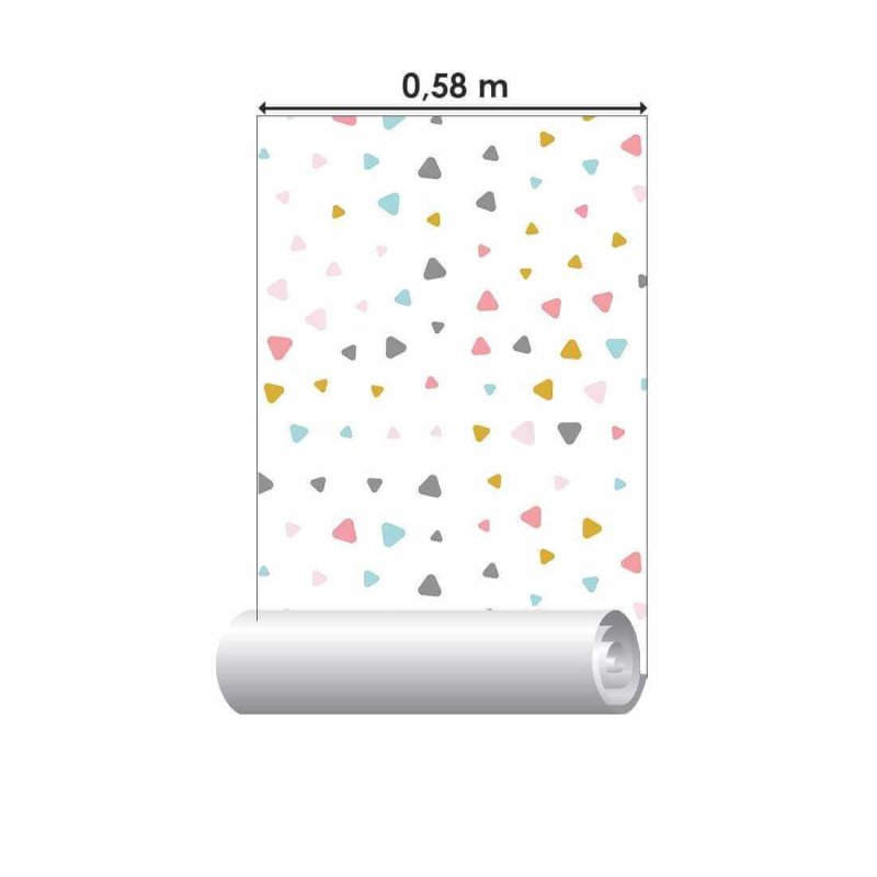 Papel de Parede Adesivo Geométrico N02063 - Papel na Parede