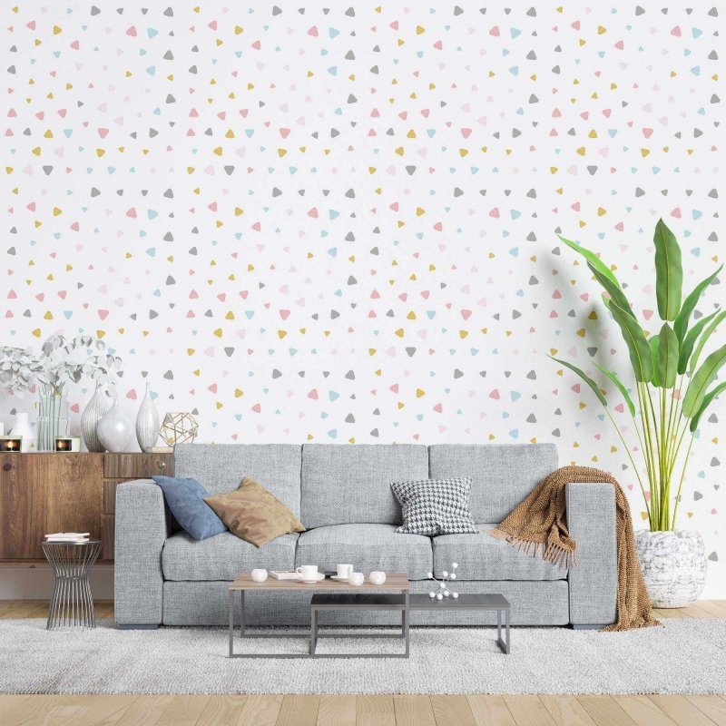 Papel de Parede Adesivo Geométrico N02063 - Papel na Parede