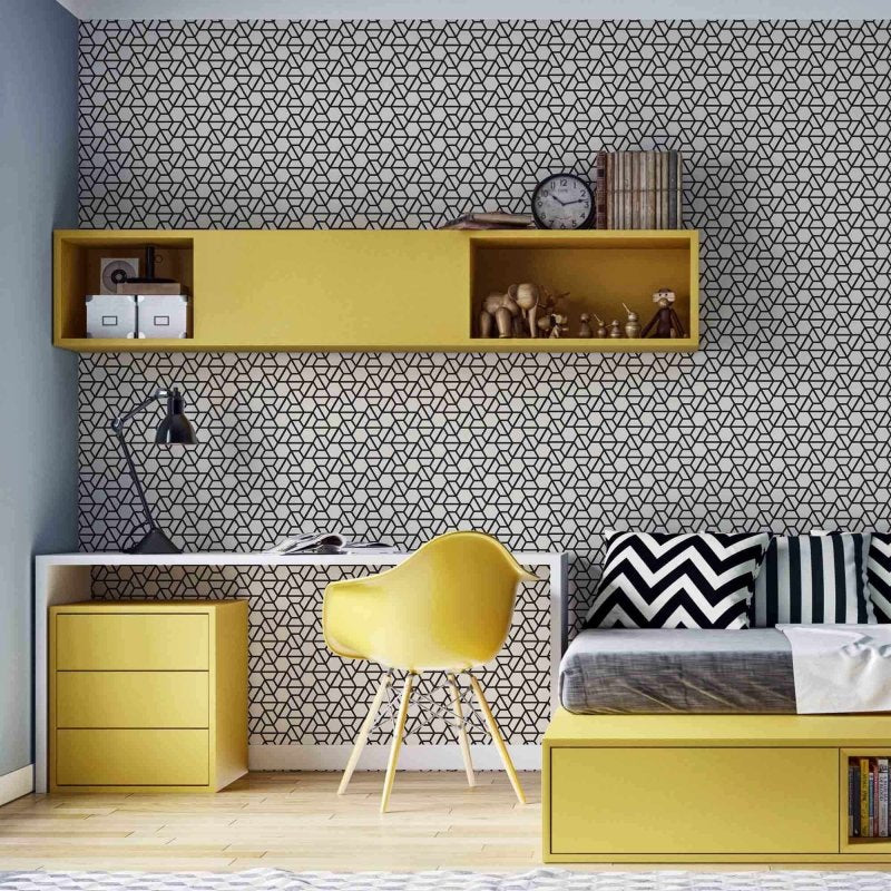 Papel de Parede Adesivo Geométrico N147230A - Papel na Parede