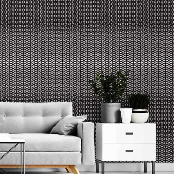 Papel de Parede Adesivo Geométrico N147230B - Papel na Parede