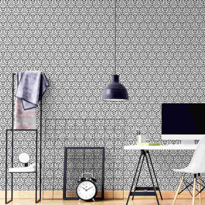 Papel de Parede Adesivo Geométrico N147230E - Papel na Parede