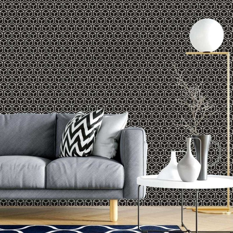 Papel de Parede Adesivo Geométrico N147230F - Papel na Parede