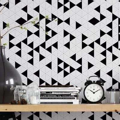 Papel de Parede Adesivo Geométrico N180198 - Papel na Parede