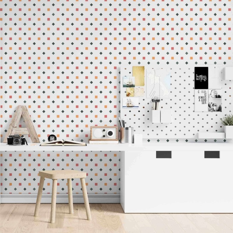 Papel de Parede Adesivo Geométrico N190165G - Papel na Parede