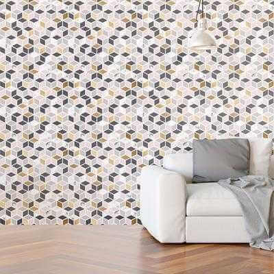 Papel de Parede Adesivo Geométrico N397 - Papel na Parede