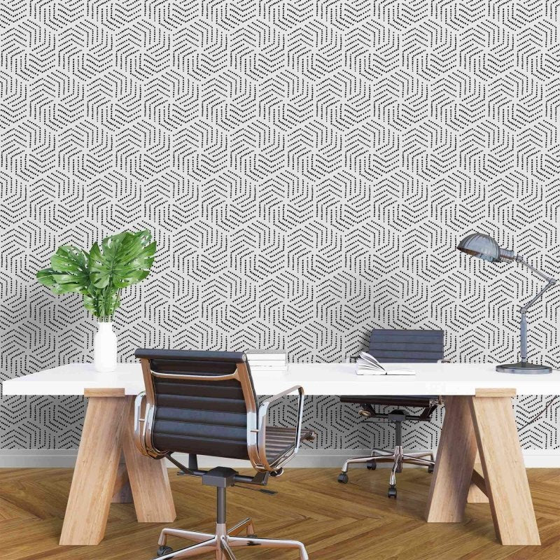 Papel de Parede Adesivo Geométrico N657ABB - Papel na Parede