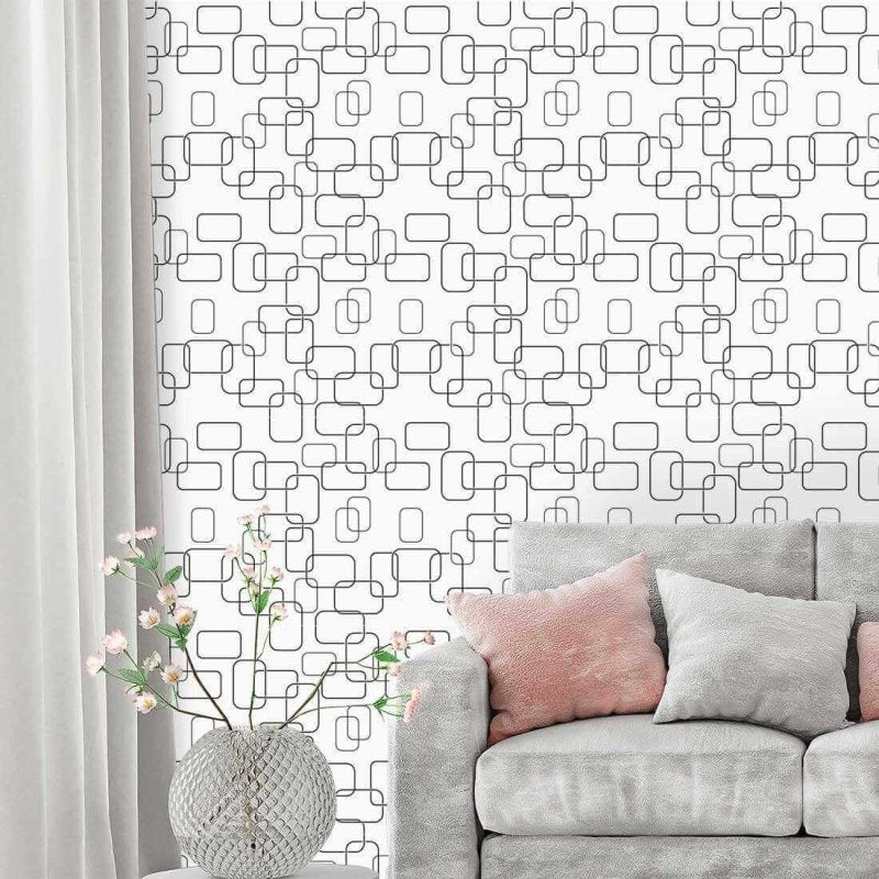 Papel de Parede Adesivo Geométrico PB 7120818 - Papel na Parede