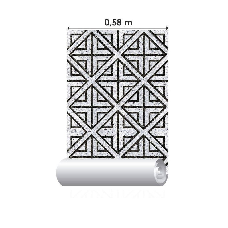 Papel de Parede Adesivo Geométrico Pedra N015096 - Papel na Parede