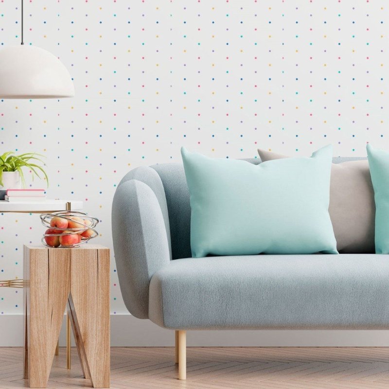 Papel de Parede Adesivo Geométrico Poá N013064 - Papel na Parede