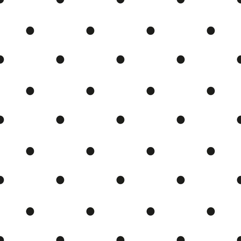 Papel de Parede Adesivo Geométrico Poá P&B N012038 - Papel na Parede