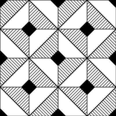 Papel de Parede Adesivo Geometrico Preto e Branco 0201 - Papel na Parede