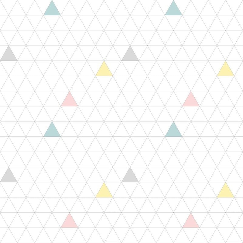 Papel de Parede Adesivo Geométrico Triangulos N012039 - Papel na Parede