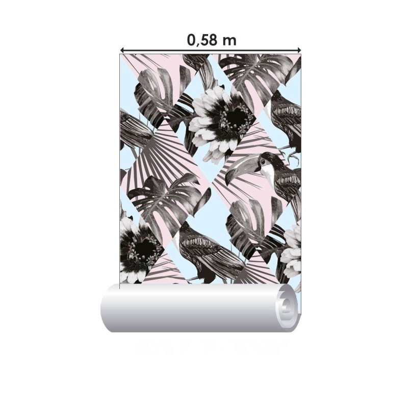 Papel de Parede Adesivo Geométrico Tropical N012111 - Papel na Parede