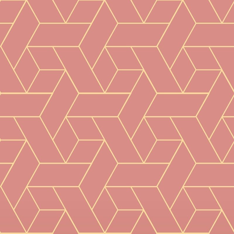 Papel de Parede Adesivo Geométrico Vermelho N010123 - Papel na Parede
