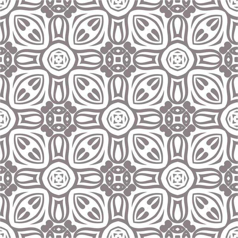 Papel de Parede Adesivo Geométrico Vintage Cinza N05199 - Papel na Parede