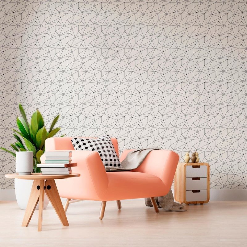 Papel de Parede Adesivo Geométrico Zara N010084 - Papel na Parede