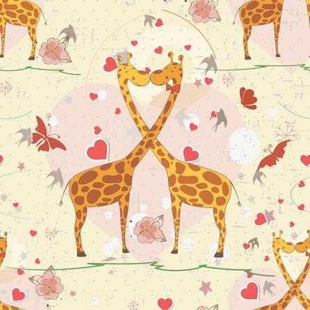 Papel de Parede Adesivo Girafas 1377 - Papel na Parede