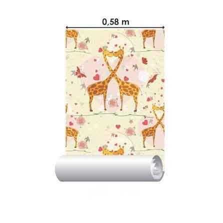 Papel de Parede Adesivo Girafas 1377 - Papel na Parede