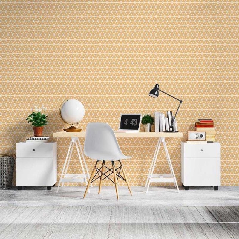 Papel de Parede Adesivo Grafismo Triângulos N06288 - Papel na Parede